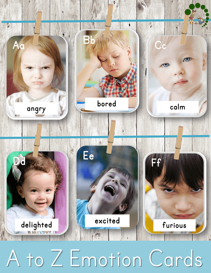 Toddler Bundle 2018 A to Z Emotions and Feelings ABC Cards